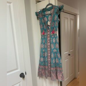 Alicia Bell turquoise maxi dress, Women’s XS